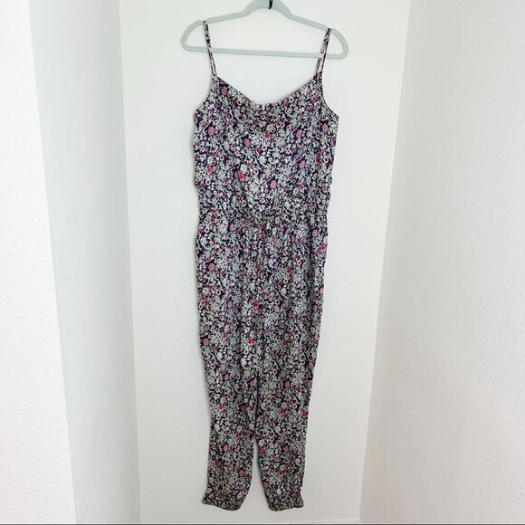 Cinq A Sept Finnley Party Floral Powder Blue Multi Jumpsuit - Picture 2 of 10